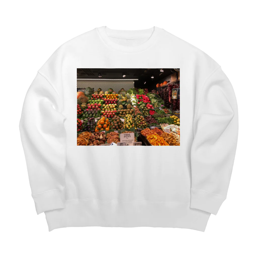 MATSURのスペインの市場 Big Crew Neck Sweatshirt