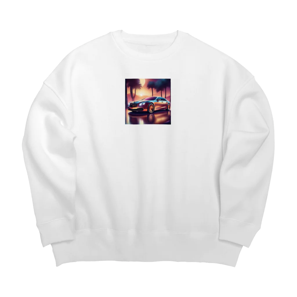 ai美女ショップの理想の高級車🌟モテモテ間違いなし！ Big Crew Neck Sweatshirt