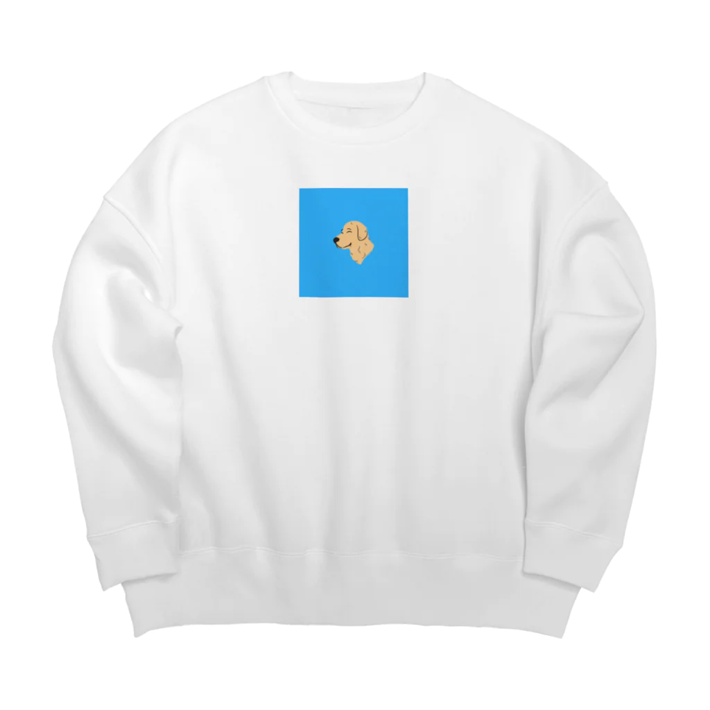 ワッフル藤田のクール犬 Big Crew Neck Sweatshirt