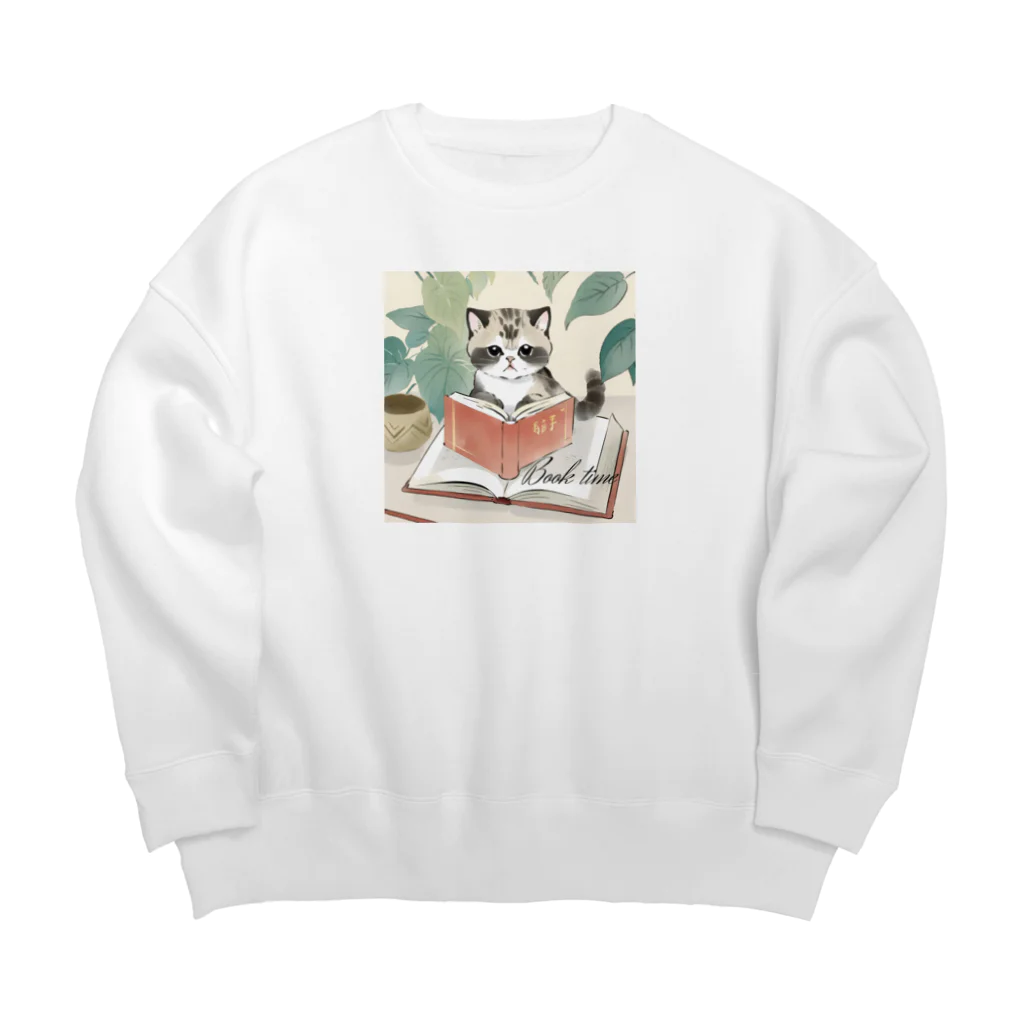 AmoriのBook time Big Crew Neck Sweatshirt