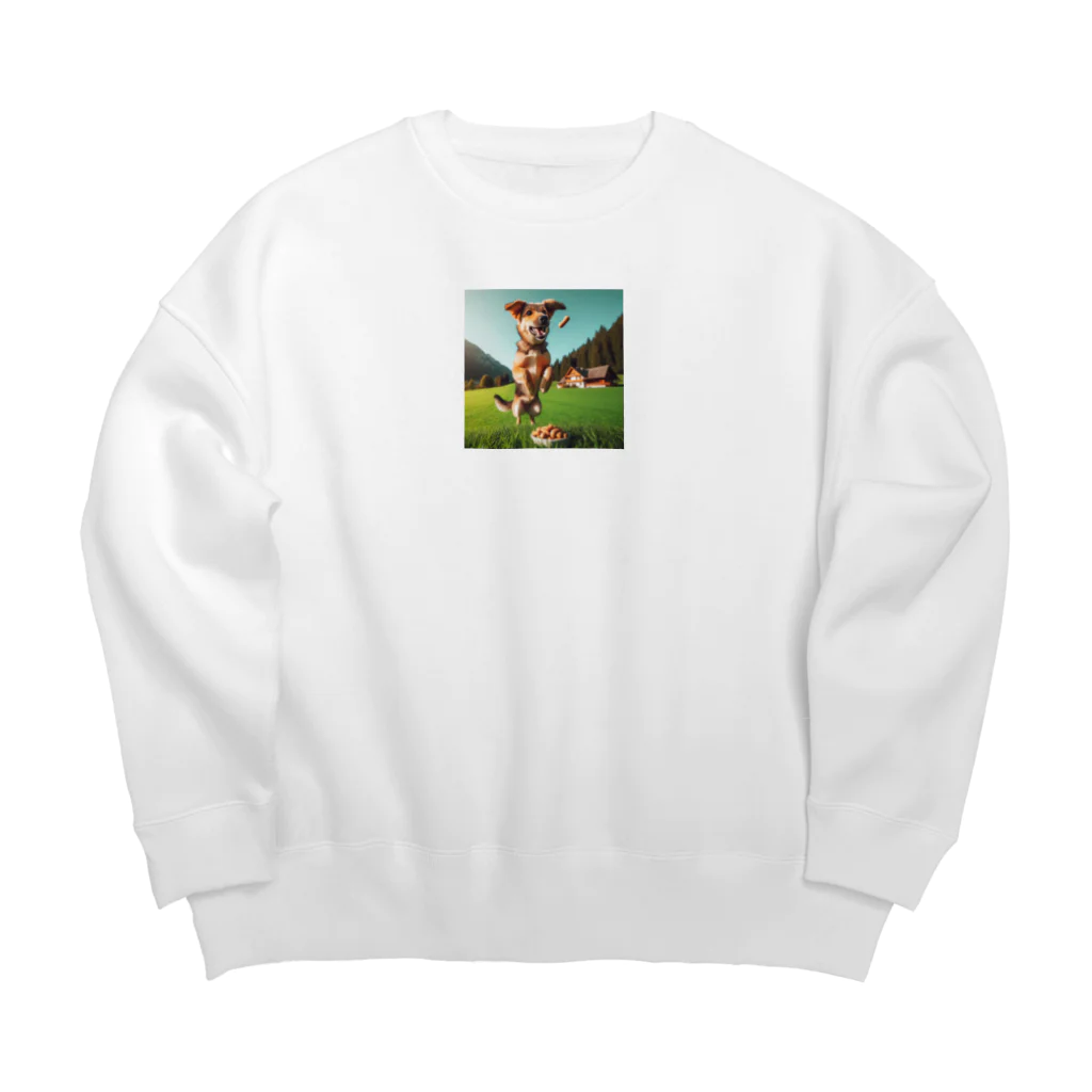 Kai🐚のジャンプ犬 Big Crew Neck Sweatshirt