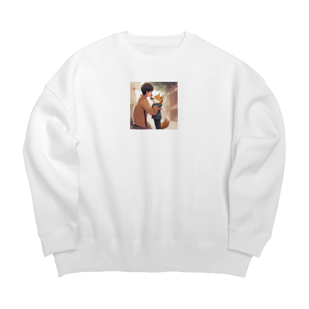 くぷくぷの豆柴物語 Big Crew Neck Sweatshirt