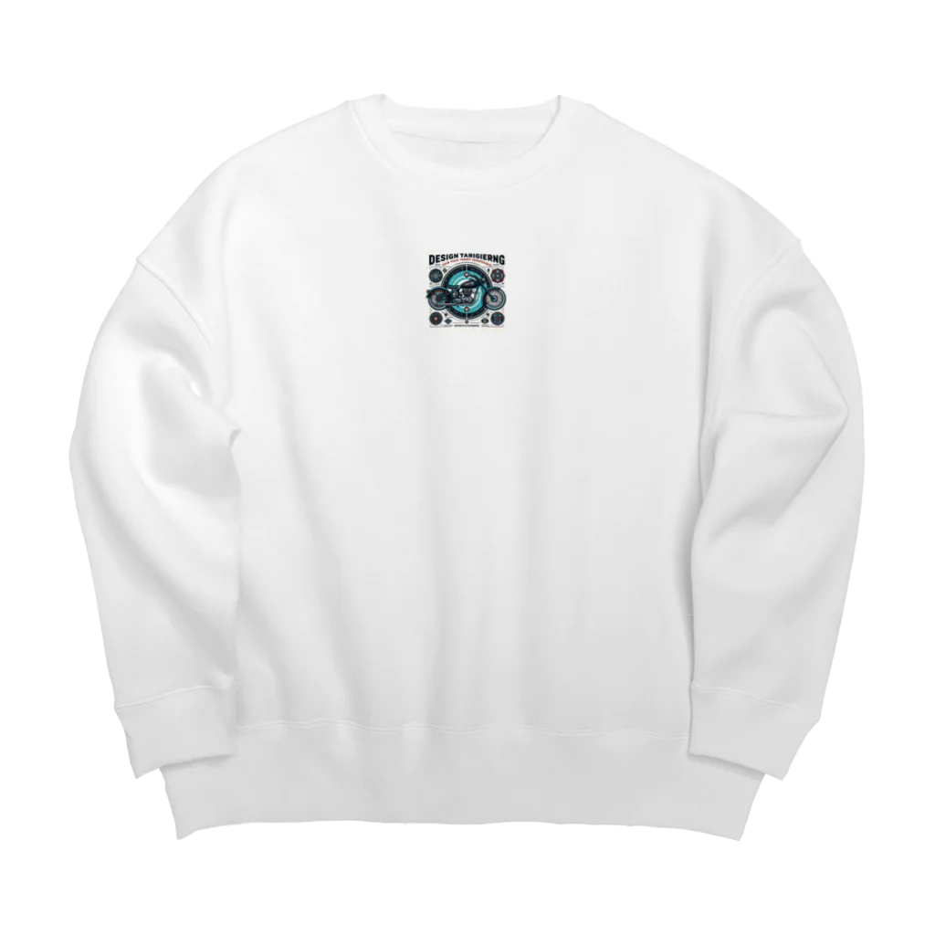 ライダーズのバイク愛好家 Big Crew Neck Sweatshirt