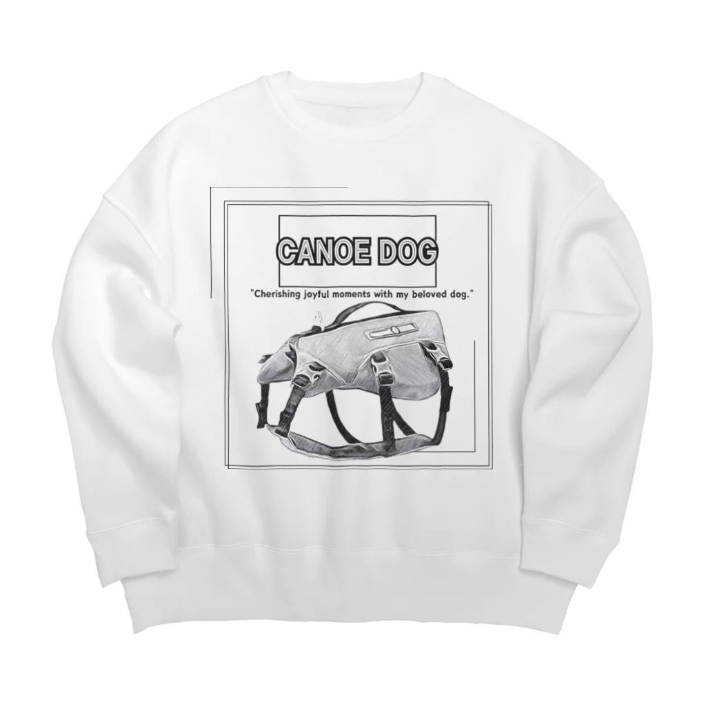 rokkakukikakuのCANOE　DOG　ライフジャケット Big Crew Neck Sweatshirt