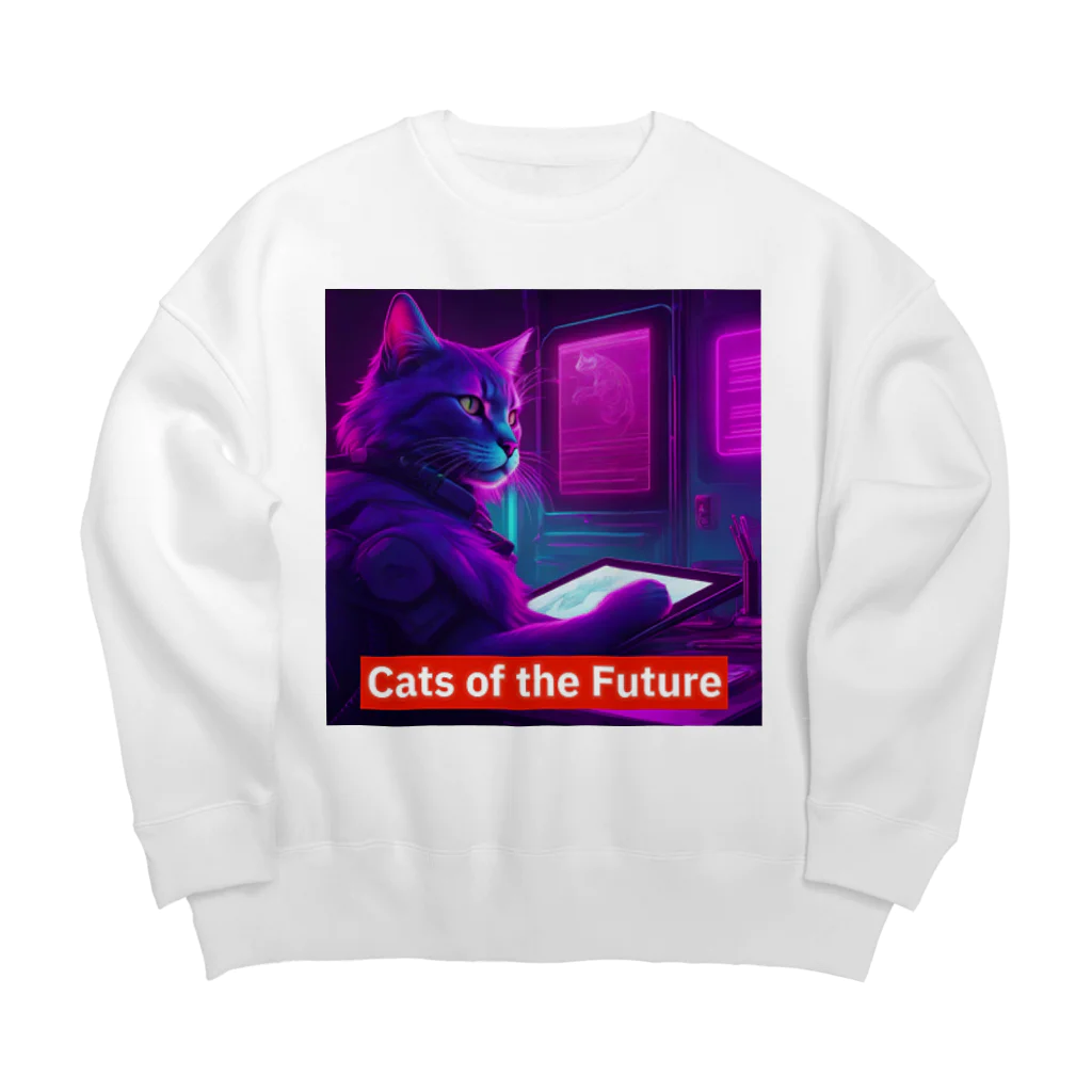 THE NOBLE LIGHTのCats of the Future Big Crew Neck Sweatshirt