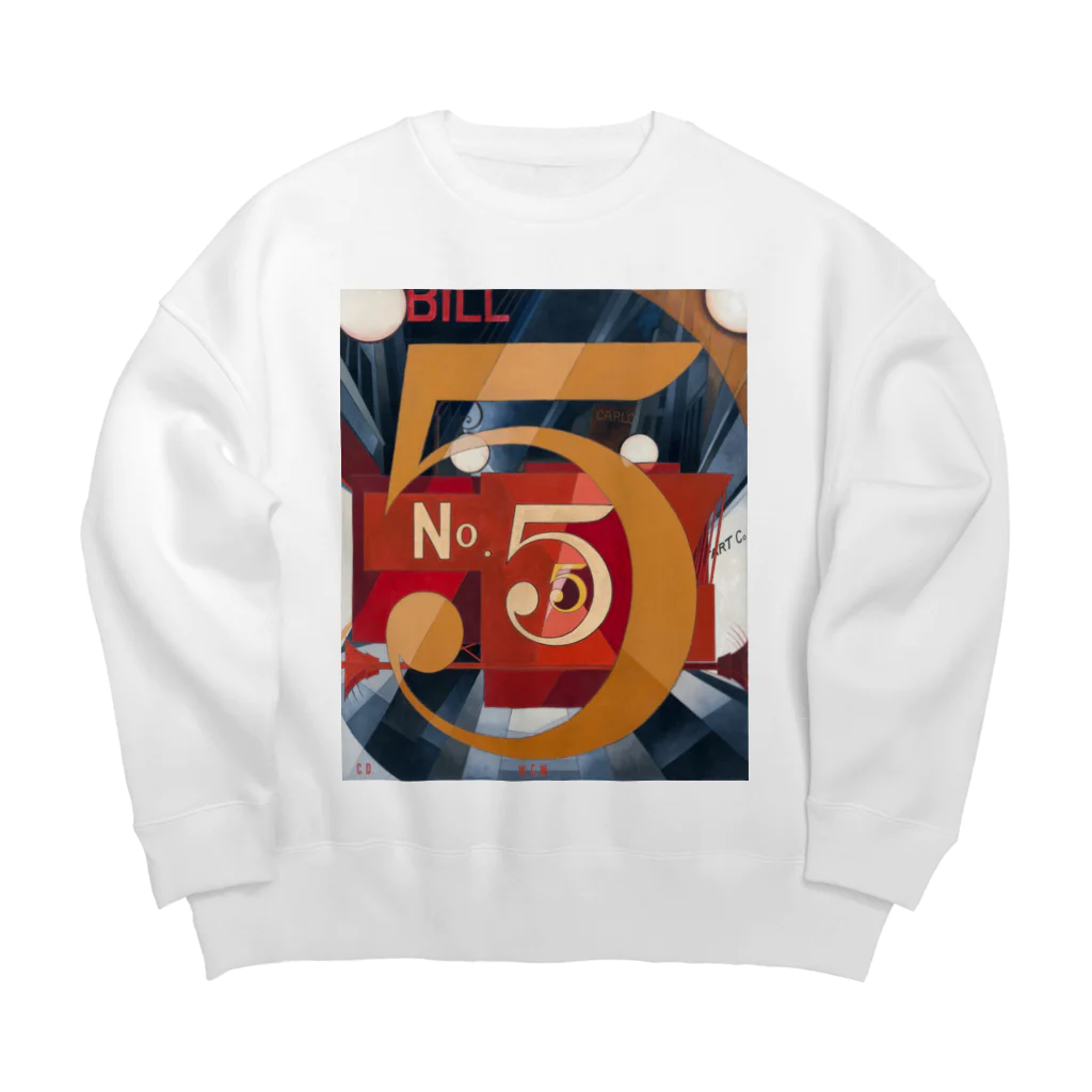 パブリックドメインさんのチャールズ・デムス charles demuth No5 金のNo.5 ビッグシルエットスウェット