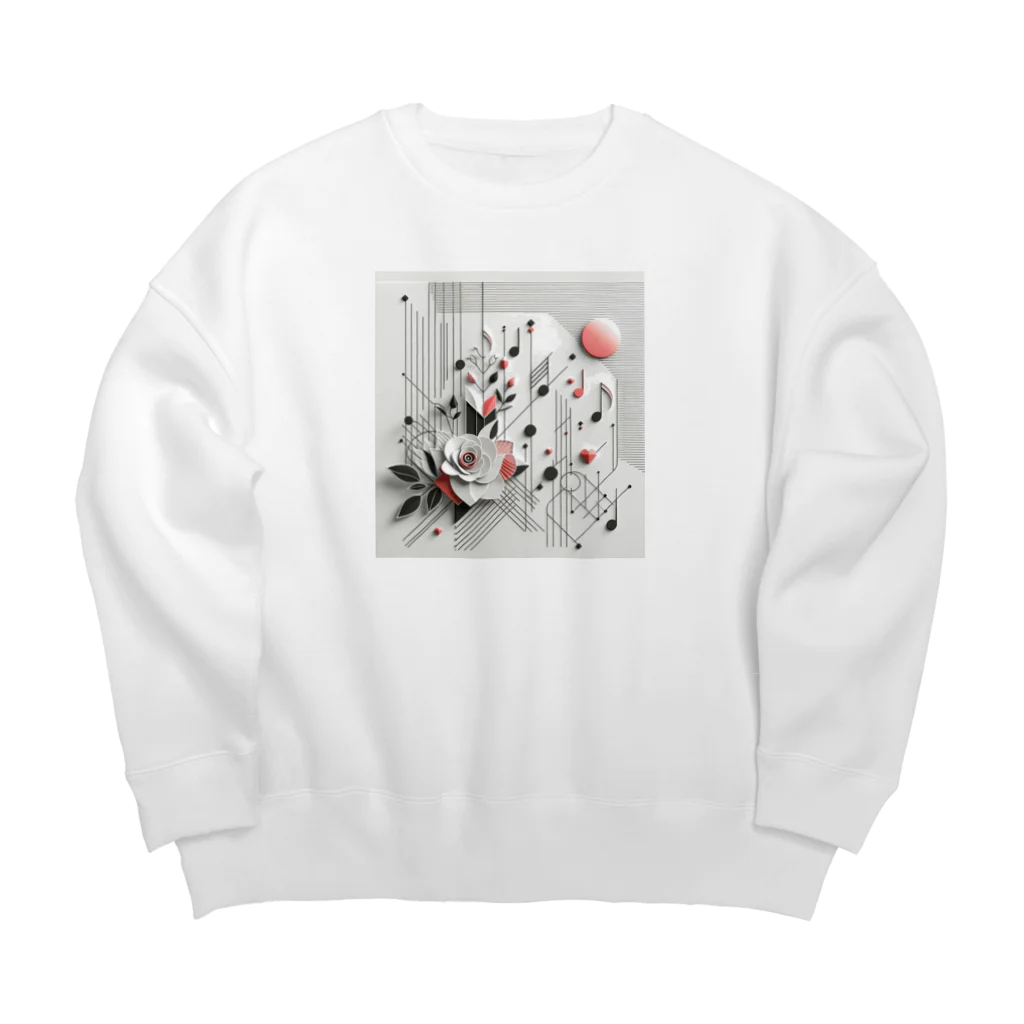 BochiBoochi-walkerのジオメトリーA45 Big Crew Neck Sweatshirt