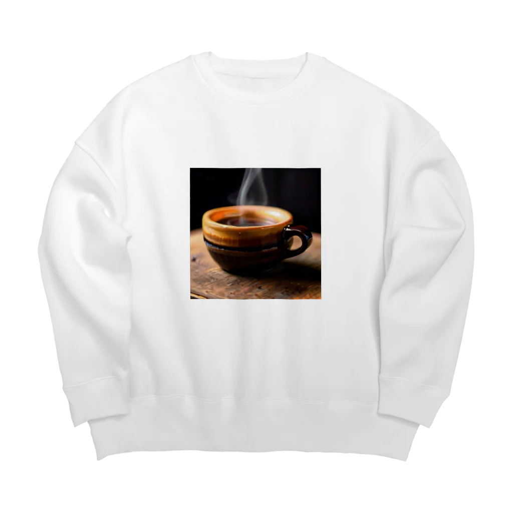 小物屋の夜更かし珈琲 Big Crew Neck Sweatshirt