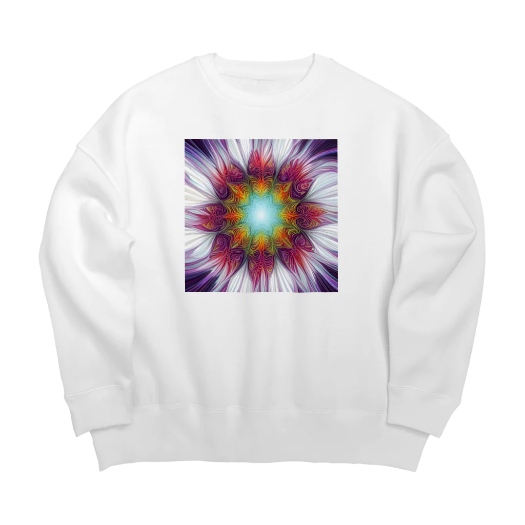 yukurujoのカラフル１０ Big Crew Neck Sweatshirt