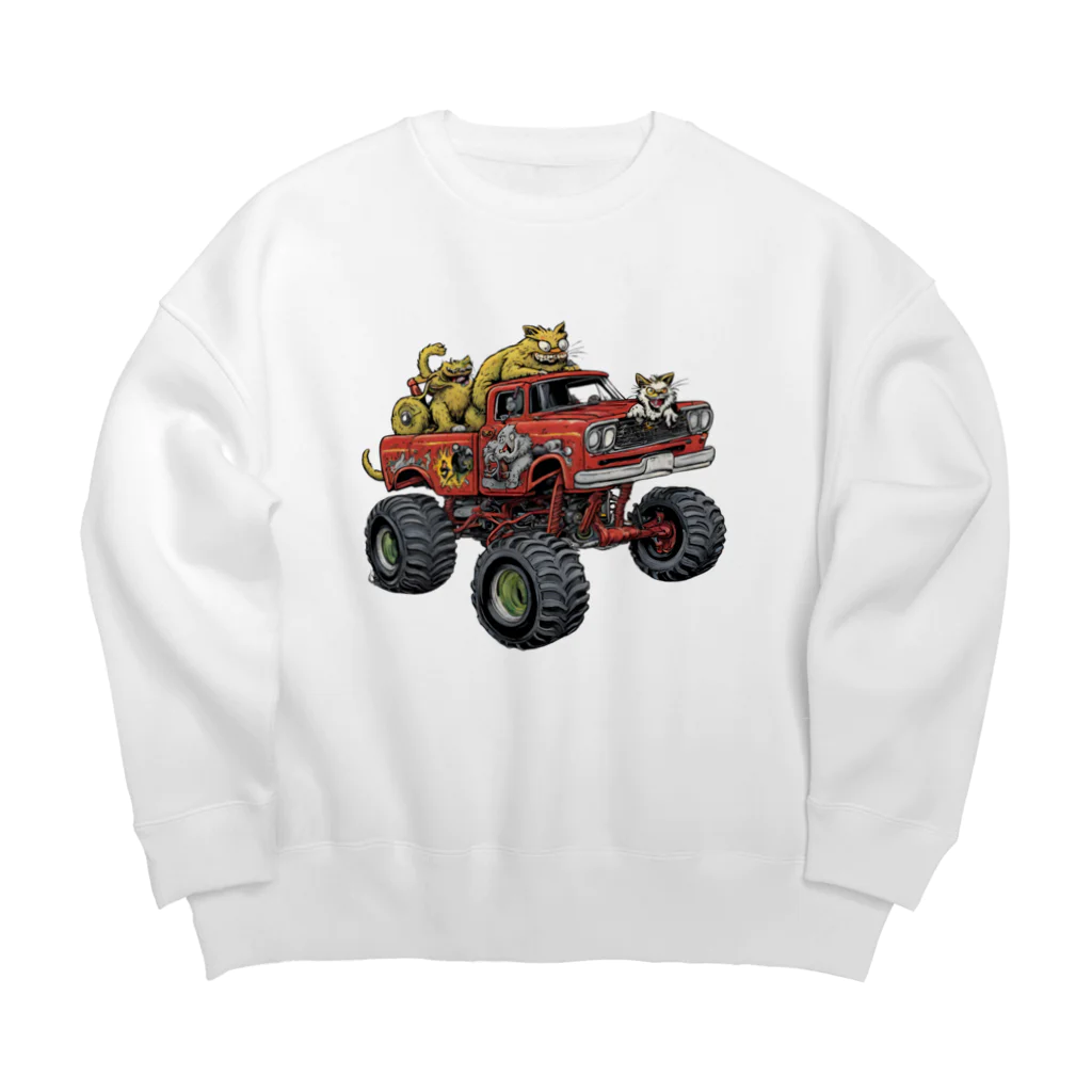 マッドシンのモンスタートラック　モンスター Big Crew Neck Sweatshirt