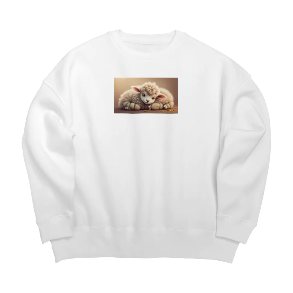 からふるマーケットのおやすみモコリン Big Crew Neck Sweatshirt