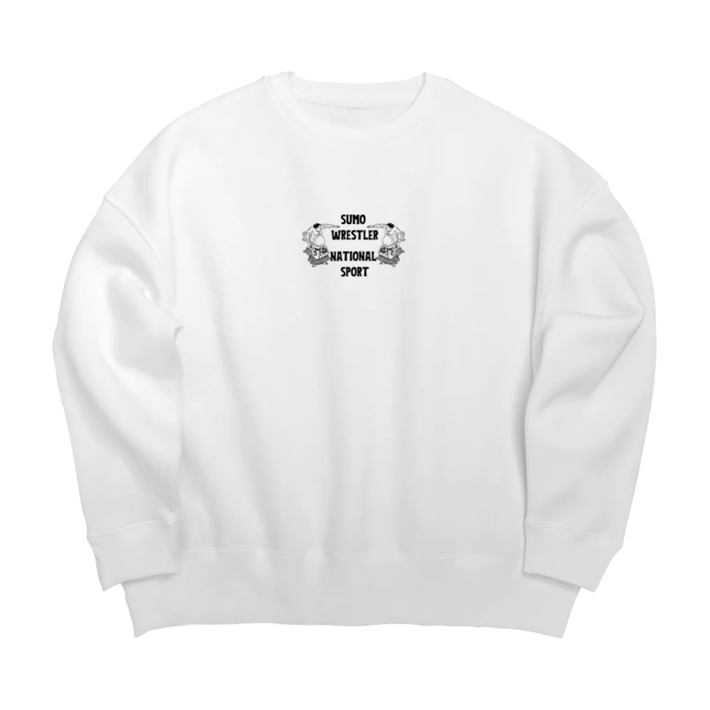 テケテケの相撲グッズ Big Crew Neck Sweatshirt