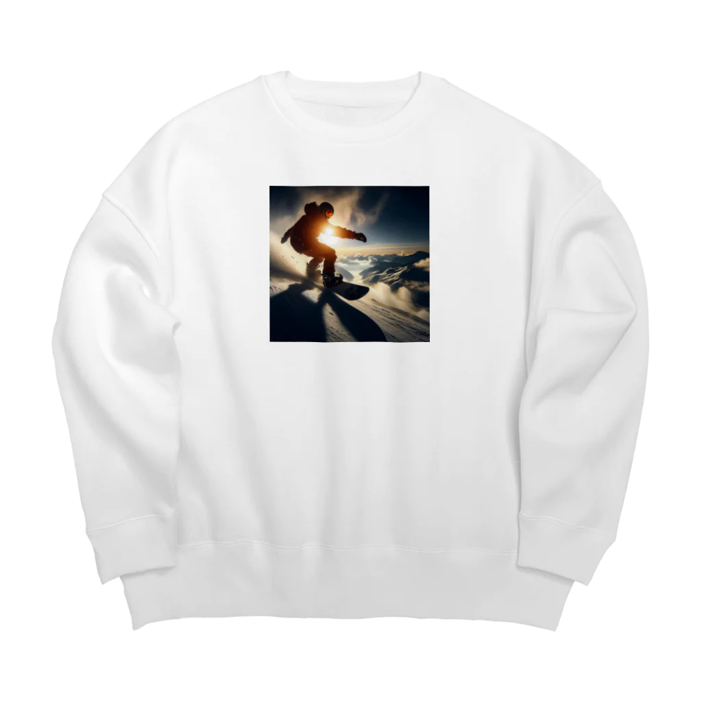 終わらない夢🌈のスノボ🏂❄ Big Crew Neck Sweatshirt