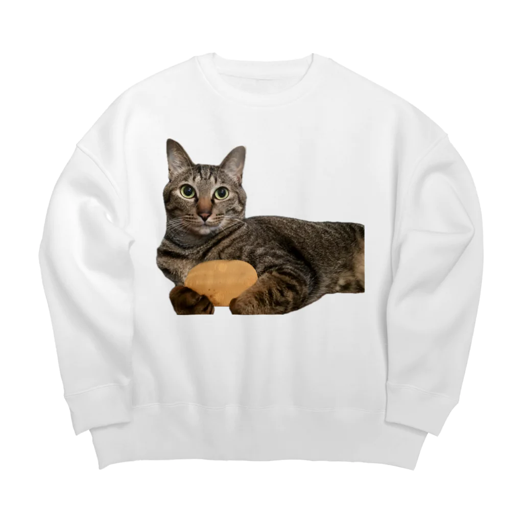 オレはニャン蔵の『猫に小判』オレはニャン蔵 Big Crew Neck Sweatshirt