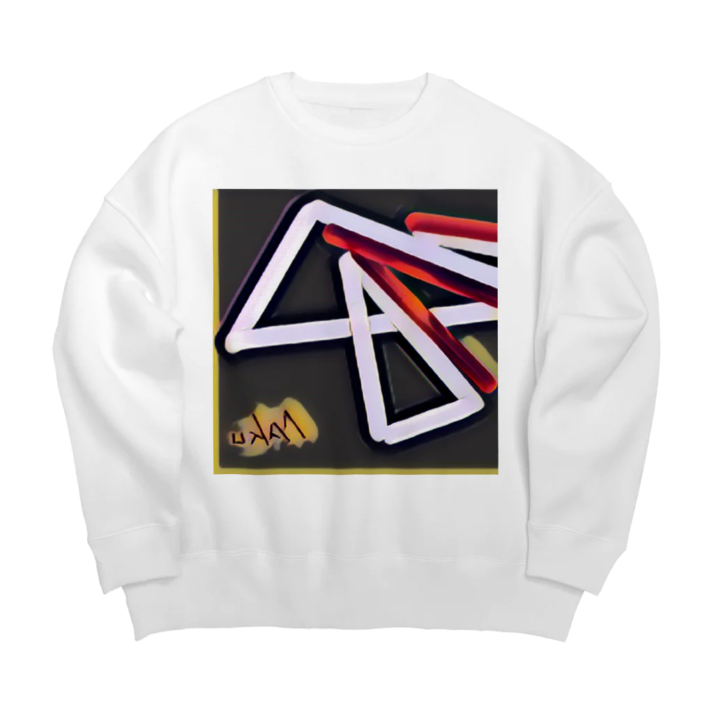 NaROOMの【Abstract Design】No title - BK🤭 Big Crew Neck Sweatshirt