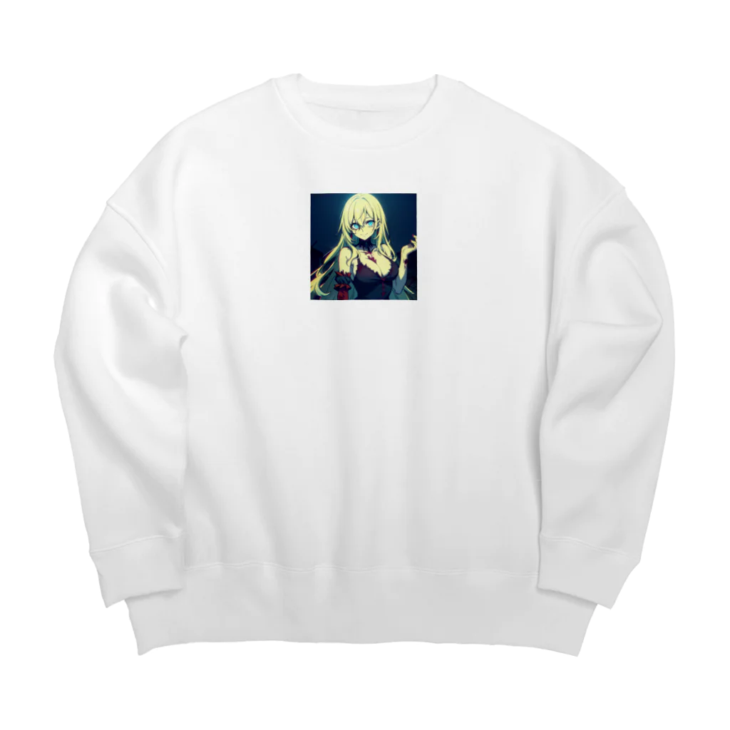 ほっこりアニメマートのゾンビィ～2 Big Crew Neck Sweatshirt