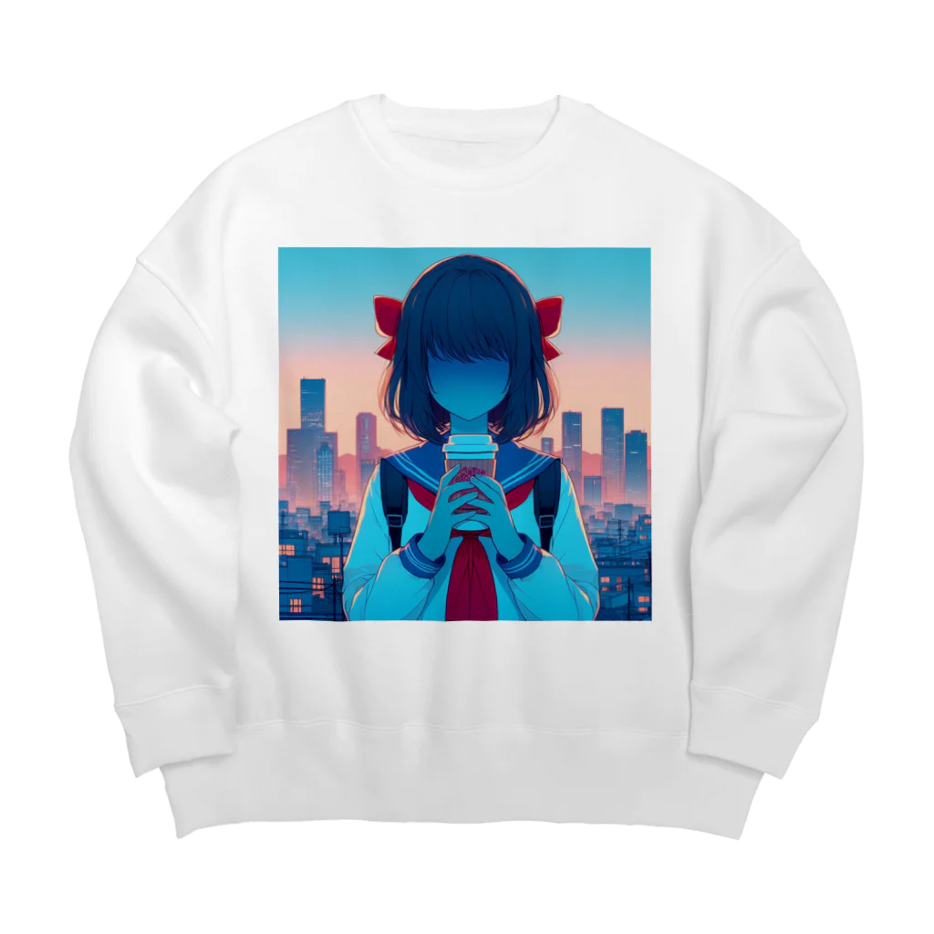 ParadigmStar　パラダイムスターの明け方のコーヒー Big Crew Neck Sweatshirt