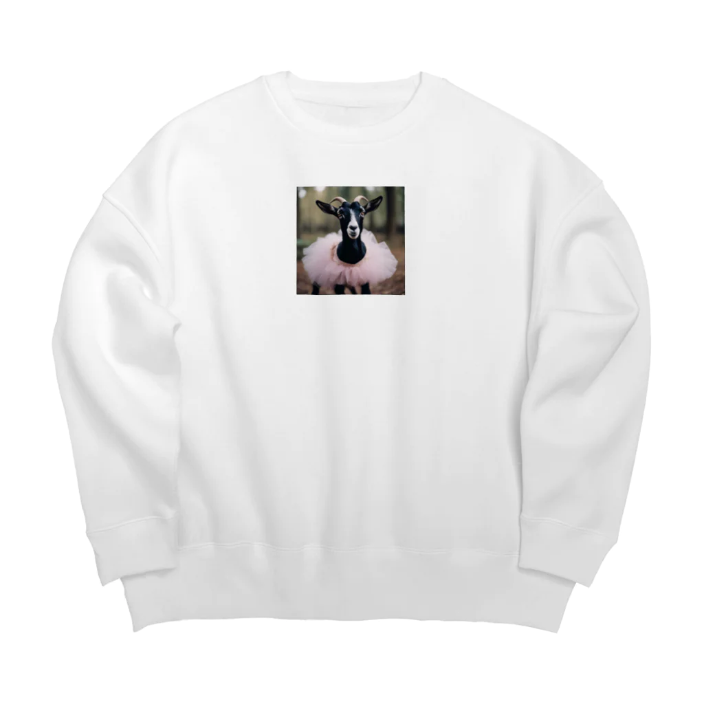 PATANOのバレリーナヤギちゃん Big Crew Neck Sweatshirt