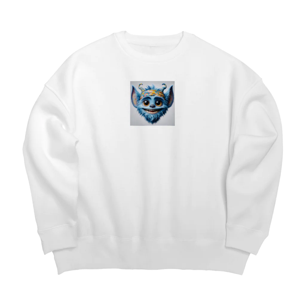 くっにーちゃんのBlue Monster Big Crew Neck Sweatshirt