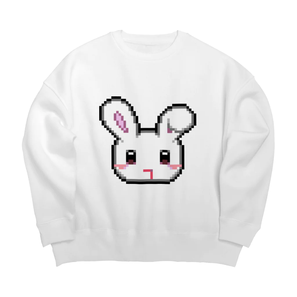 あくむ病院のドット吐血うさぎちゃん Big Crew Neck Sweatshirt