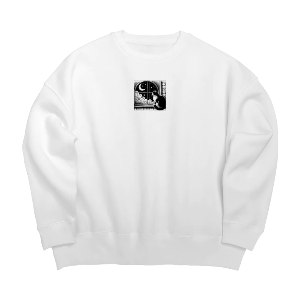 アートフル・メッセンジャーのゆめねこ Big Crew Neck Sweatshirt