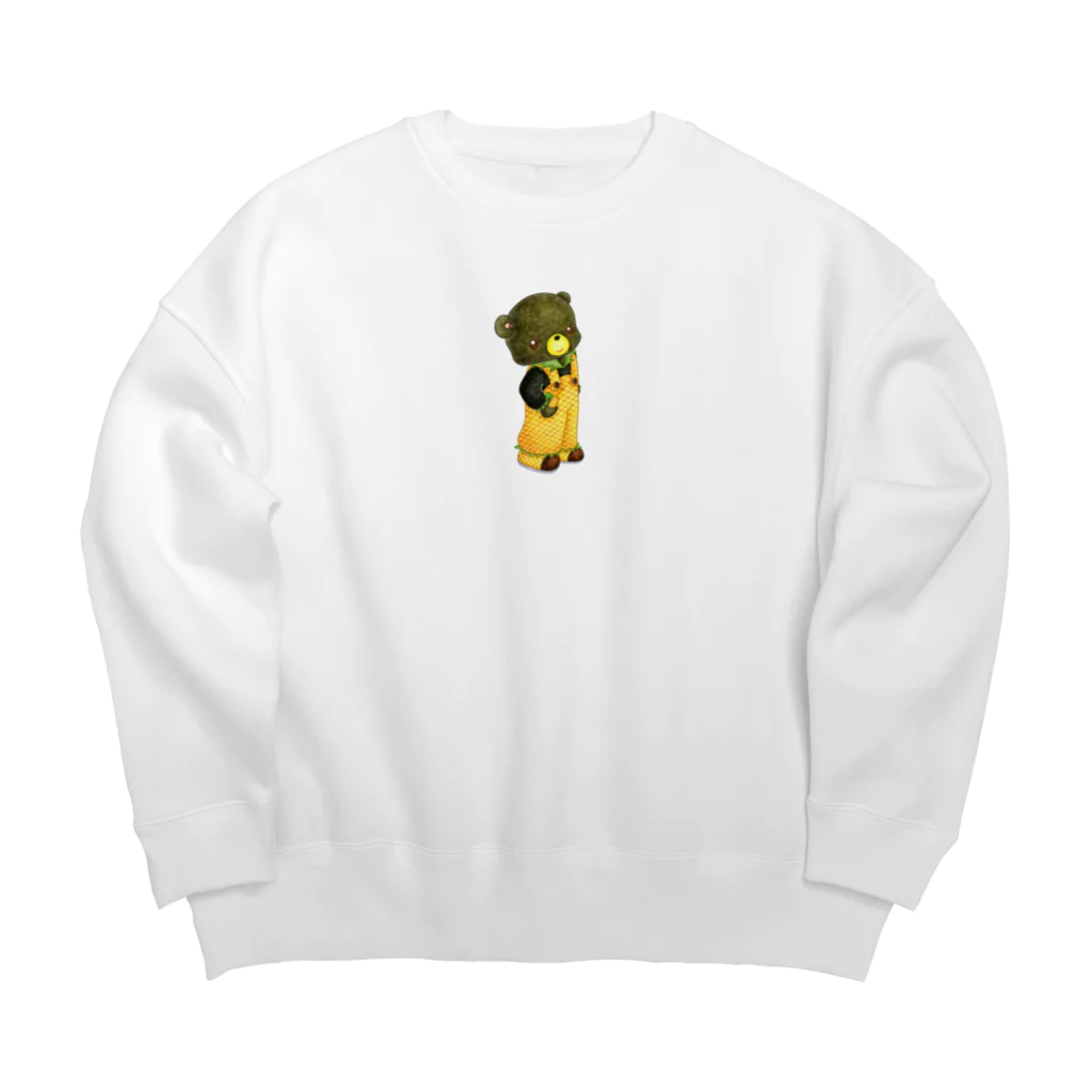 satoayaのアニマルカフェのフルーツファッション　パイナップル Big Crew Neck Sweatshirt