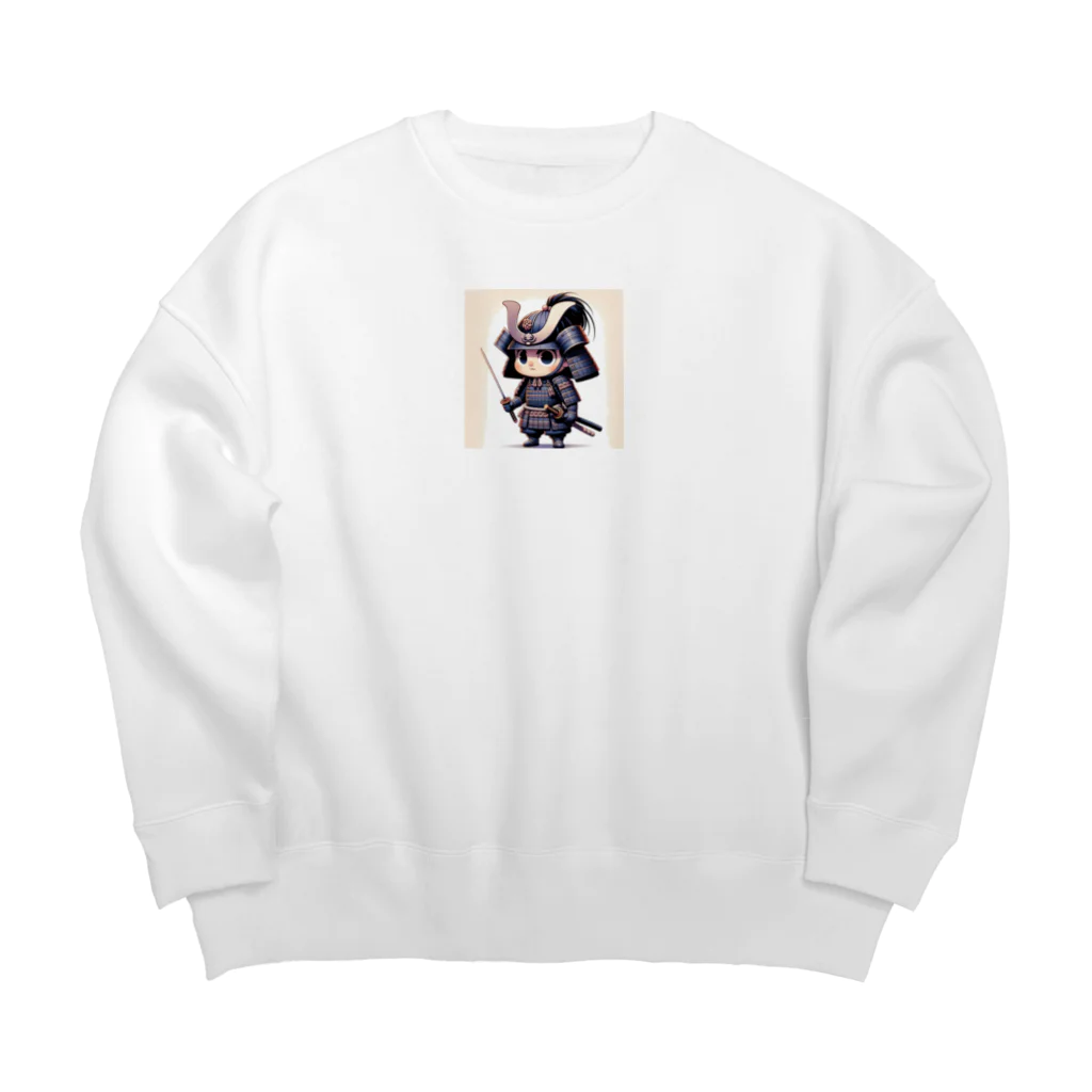 戦国時代マニアのデフォルメ島津義弘君 Big Crew Neck Sweatshirt