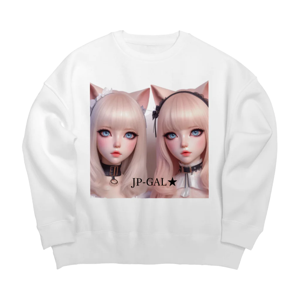 ca2432oebのJP-GAL-CAT03 Big Crew Neck Sweatshirt