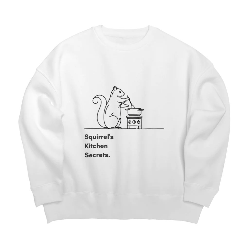 Clozettaのリスの料理 Big Crew Neck Sweatshirt