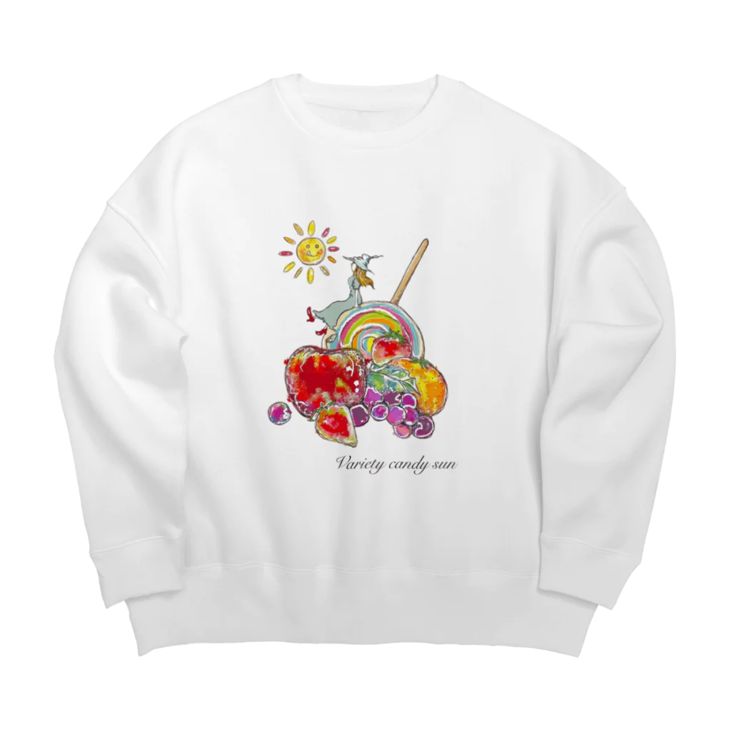 SararanranのバラエティーキャンディーSANのオリジナルグッズ Big Crew Neck Sweatshirt