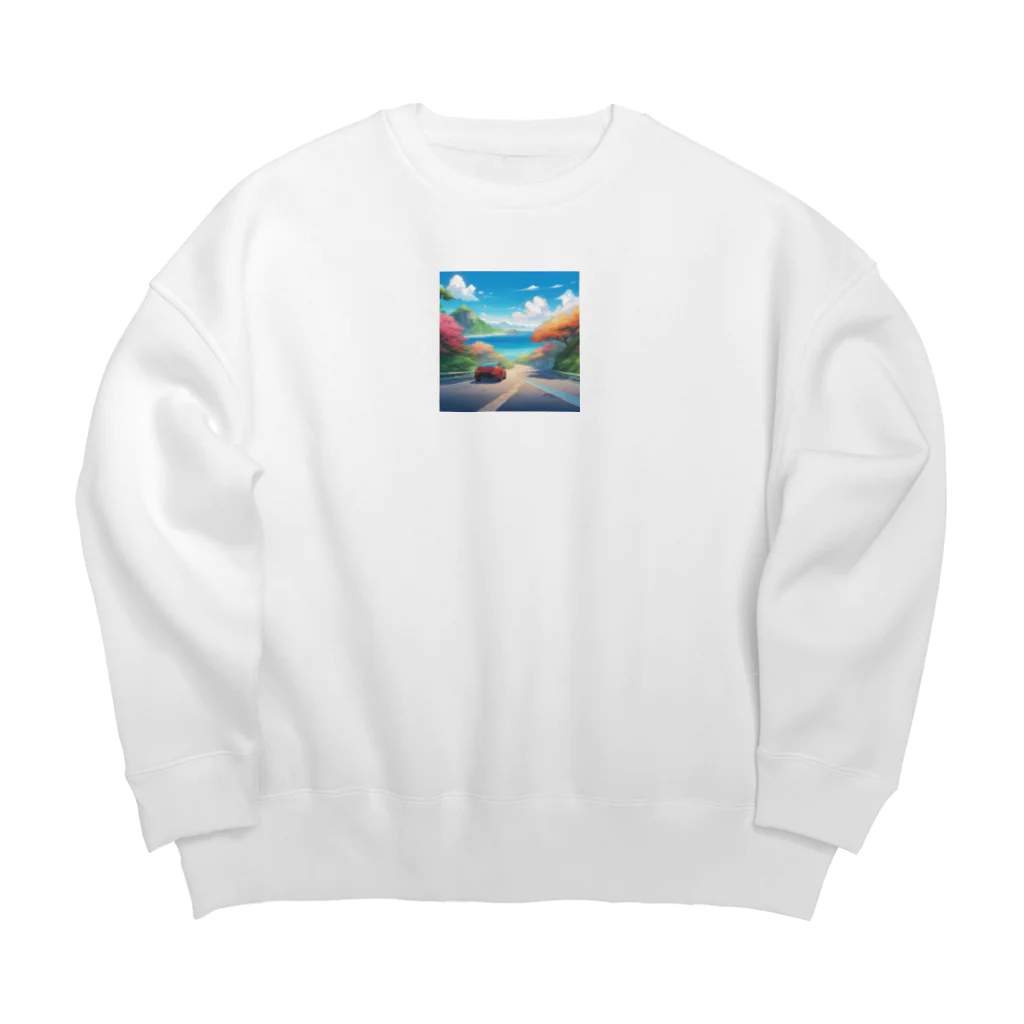 kaiminsapoのウチナー　ドライブ Big Crew Neck Sweatshirt