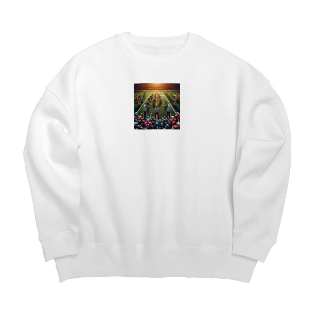 Kare-Raisuの色んなスポーツ　ボール　道具　おしゃれ　アメフト　バスケ Big Crew Neck Sweatshirt