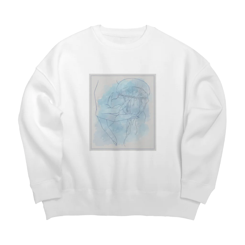 夜彩　-yasai-の触れたい、白日。 Big Crew Neck Sweatshirt