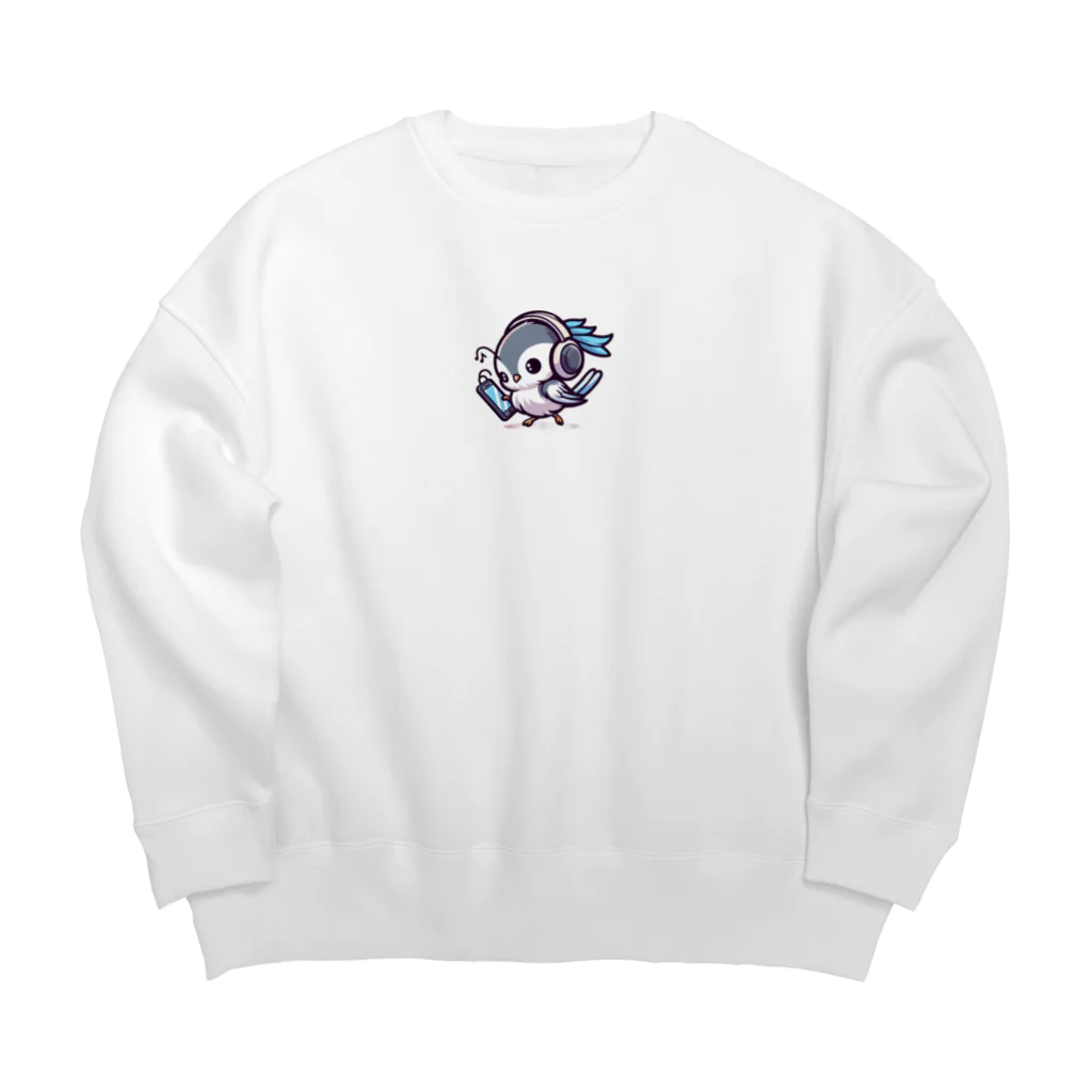 音楽ルー106のシマエナガ Big Crew Neck Sweatshirt