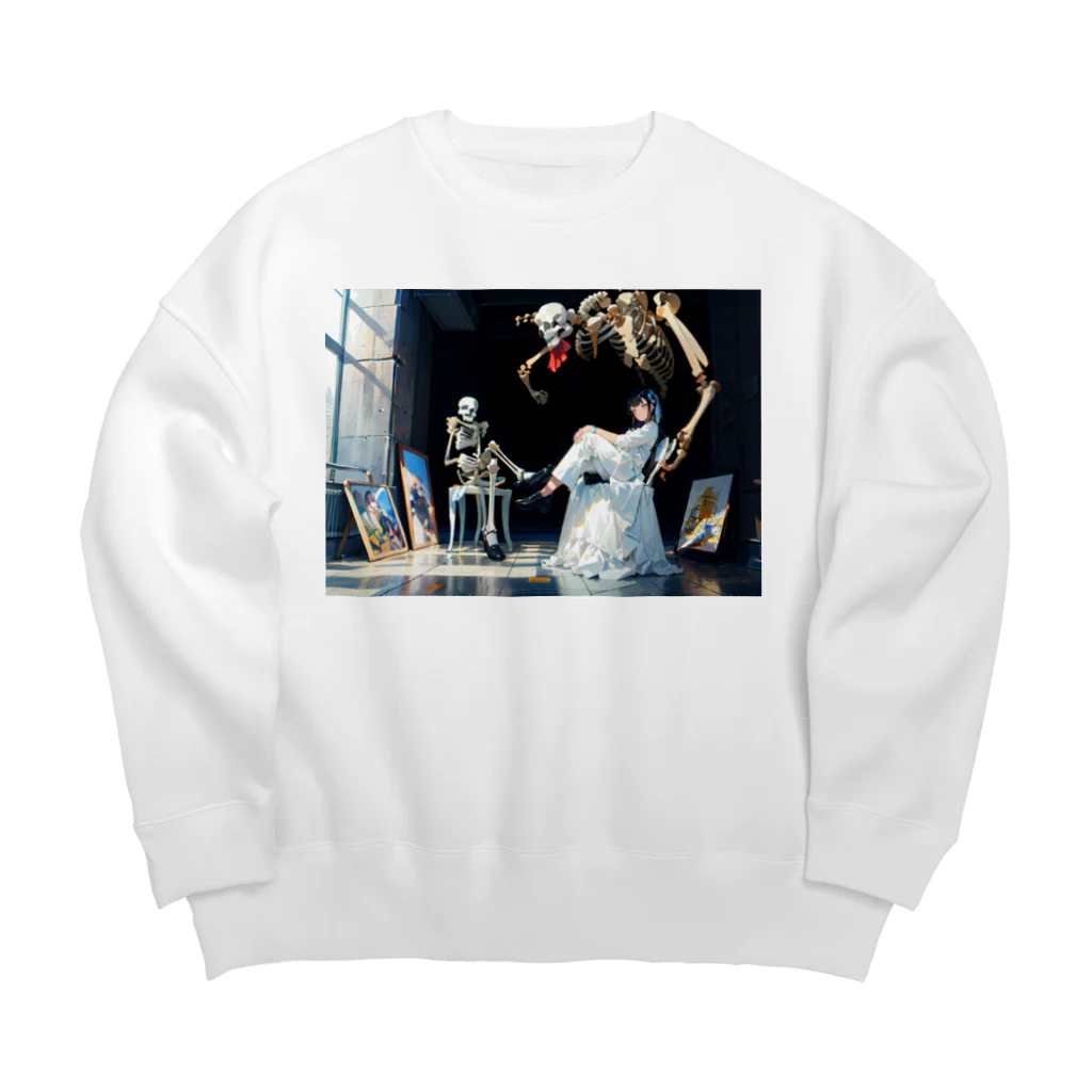 Celestite(セレスタイト)の少女の美術館 Big Crew Neck Sweatshirt