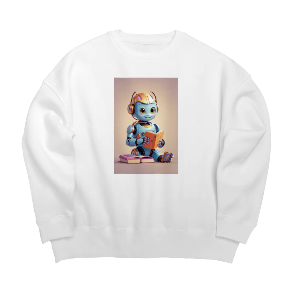 dorakiti0712のAI子どもロボット「リーディくん」 Big Crew Neck Sweatshirt