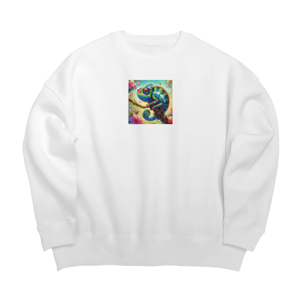 chibita08の自然のカメレオン Big Crew Neck Sweatshirt