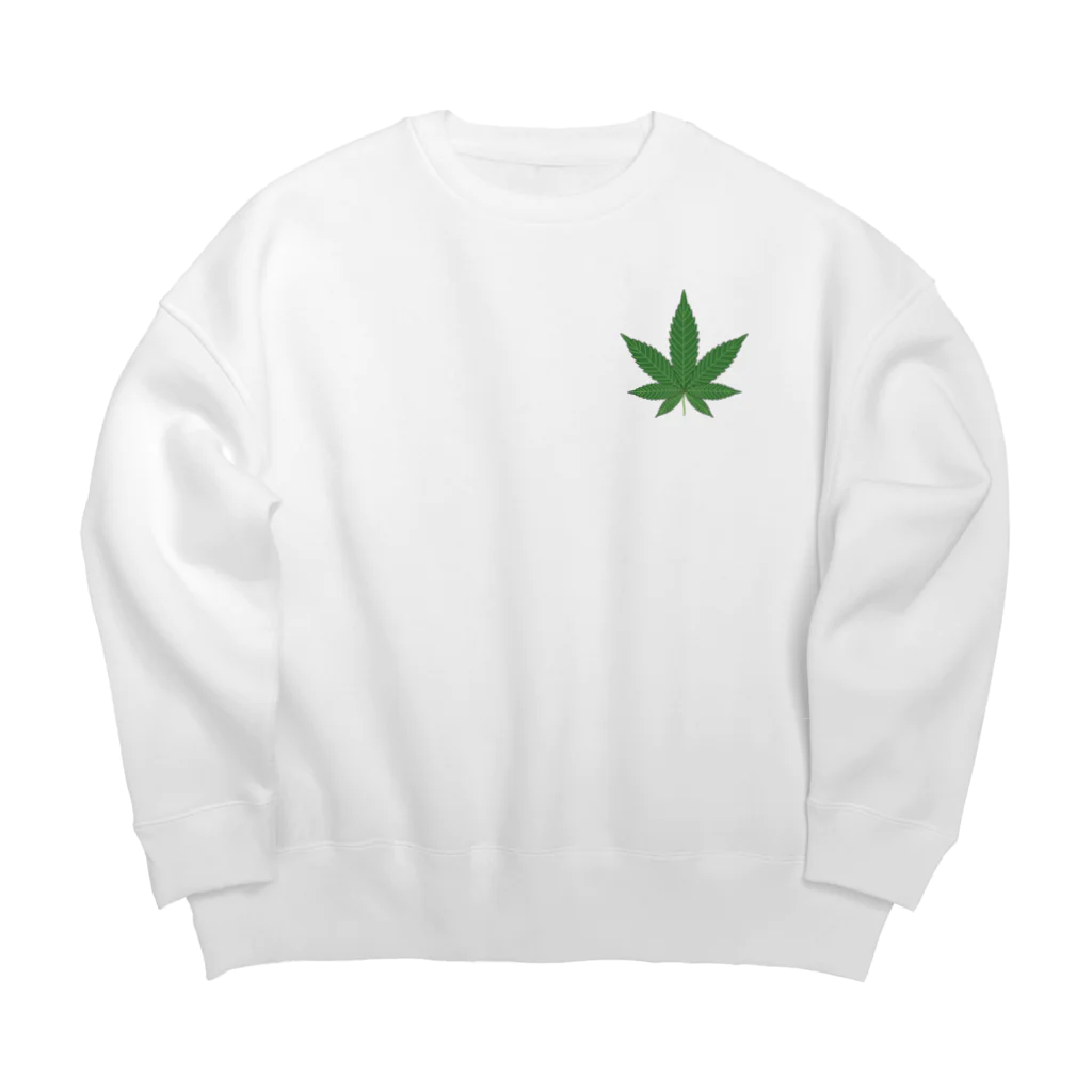 iroiro_ojisan11の大麻 Big Crew Neck Sweatshirt