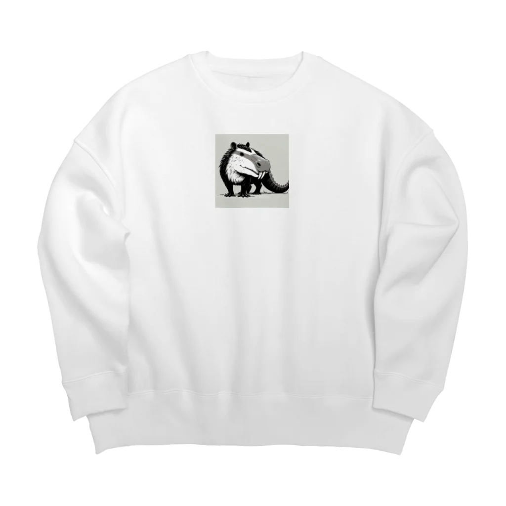 gogodiggerのワニバラ Big Crew Neck Sweatshirt