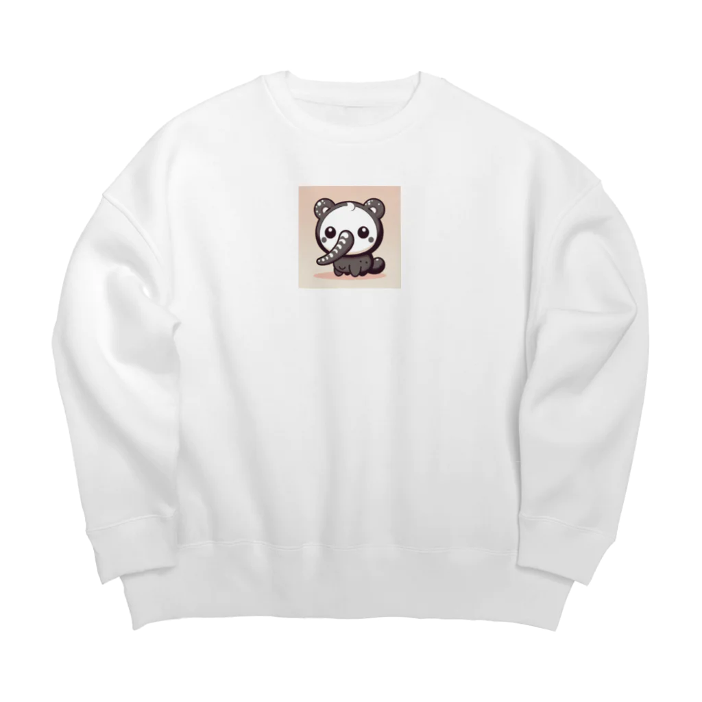 gogodiggerのゾウパンダ Big Crew Neck Sweatshirt