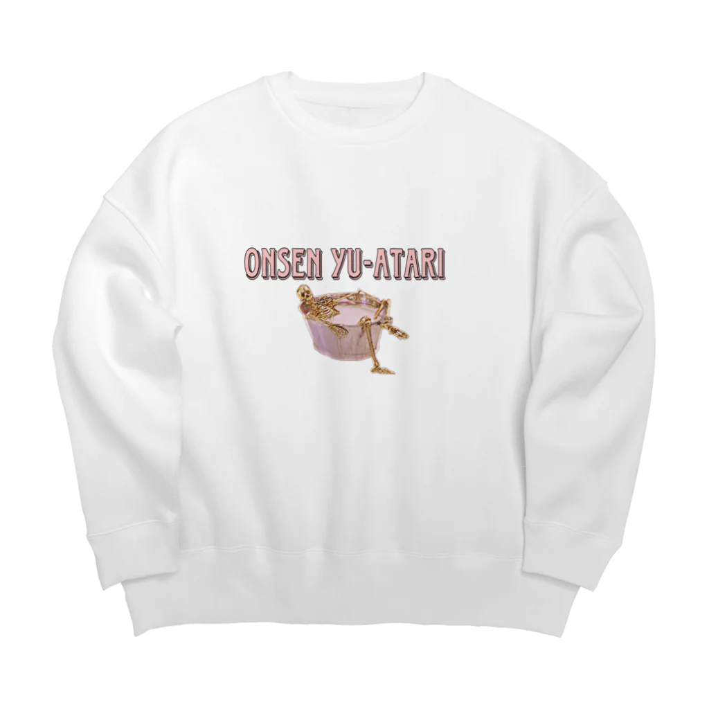 猫田丸尾の湯あたり注意 Big Crew Neck Sweatshirt