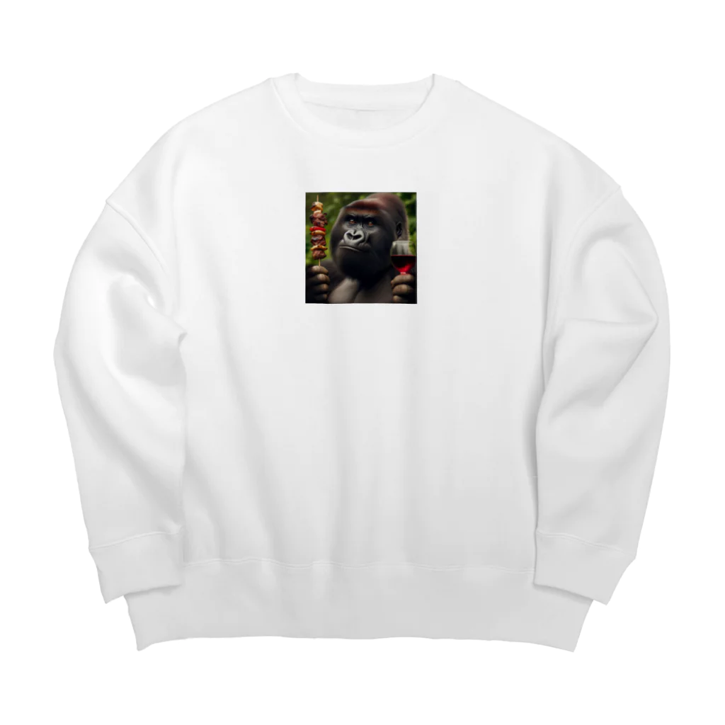 saijo79のゴリラの焼き肉 Big Crew Neck Sweatshirt