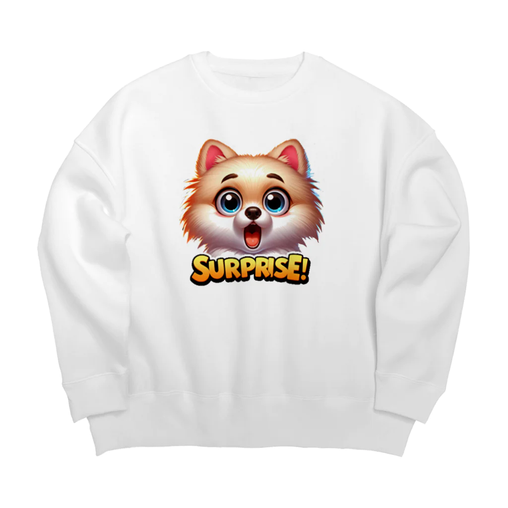 ぷるぱらの【ぽめちい】シリーズ （Surprise バージョン） Big Crew Neck Sweatshirt