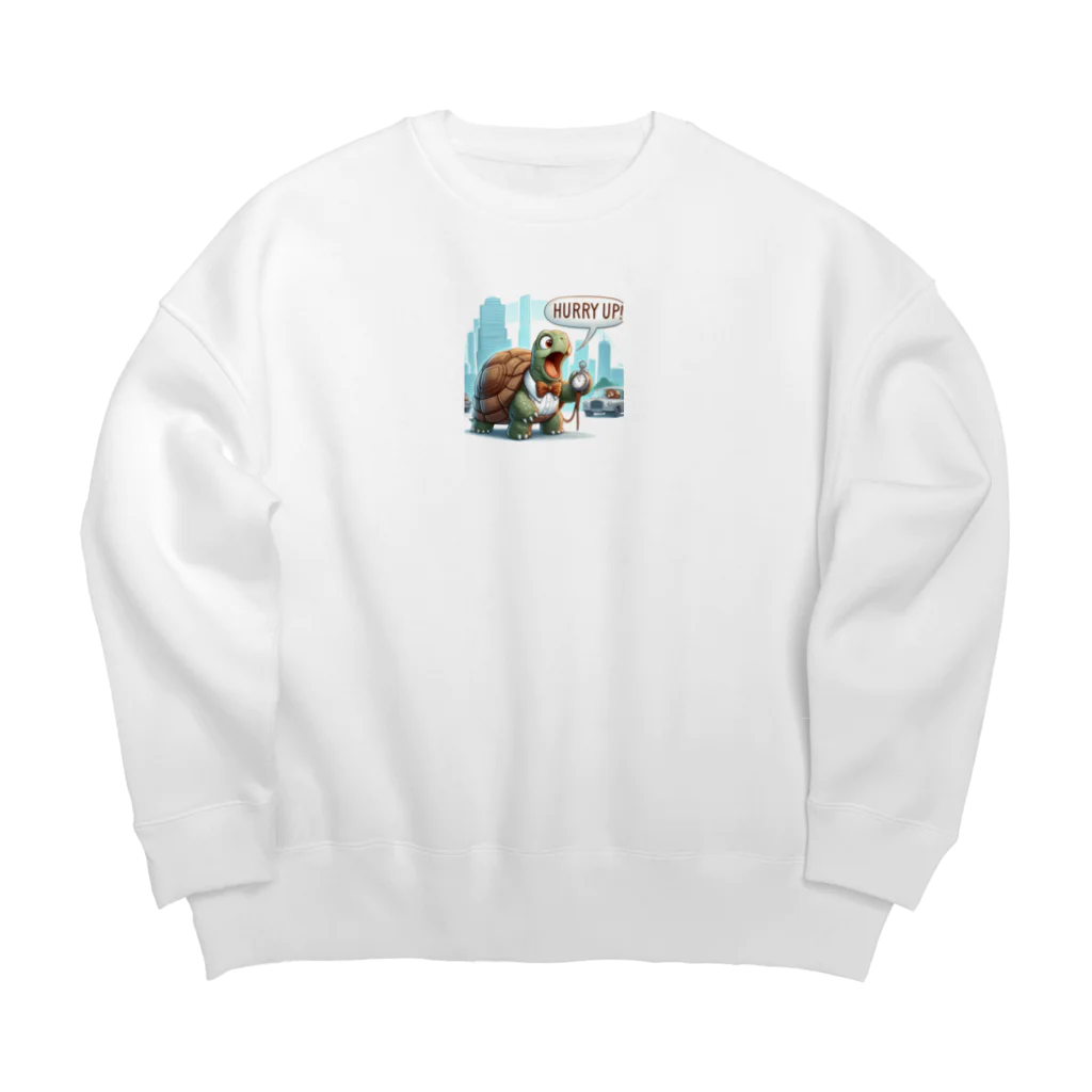 kumama07のHURRY　UP! Big Crew Neck Sweatshirt