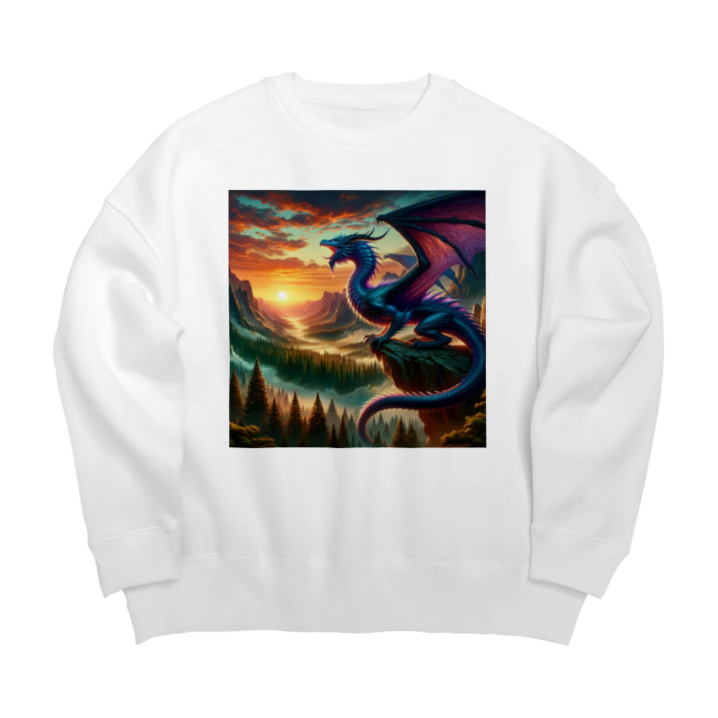 すずらん24の幸運のドラゴン Big Crew Neck Sweatshirt