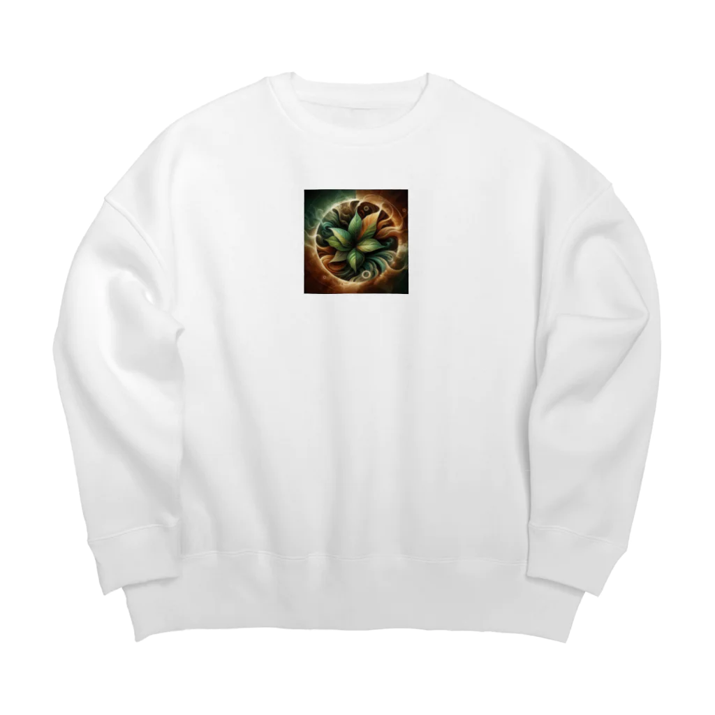 たこ焼きのタバコの葉 Big Crew Neck Sweatshirt