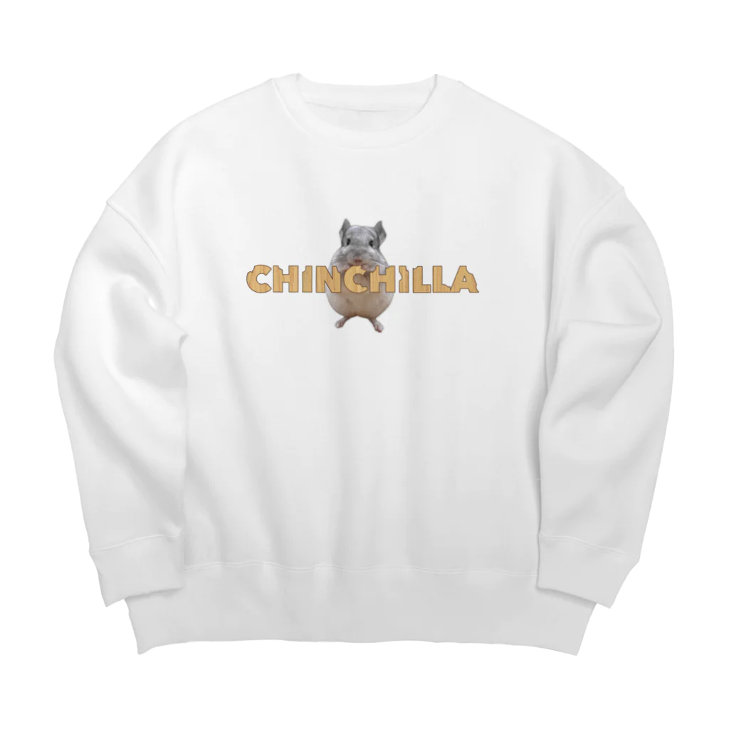 チンチラのパルのチンチラのパルちゃん Big Crew Neck Sweatshirt