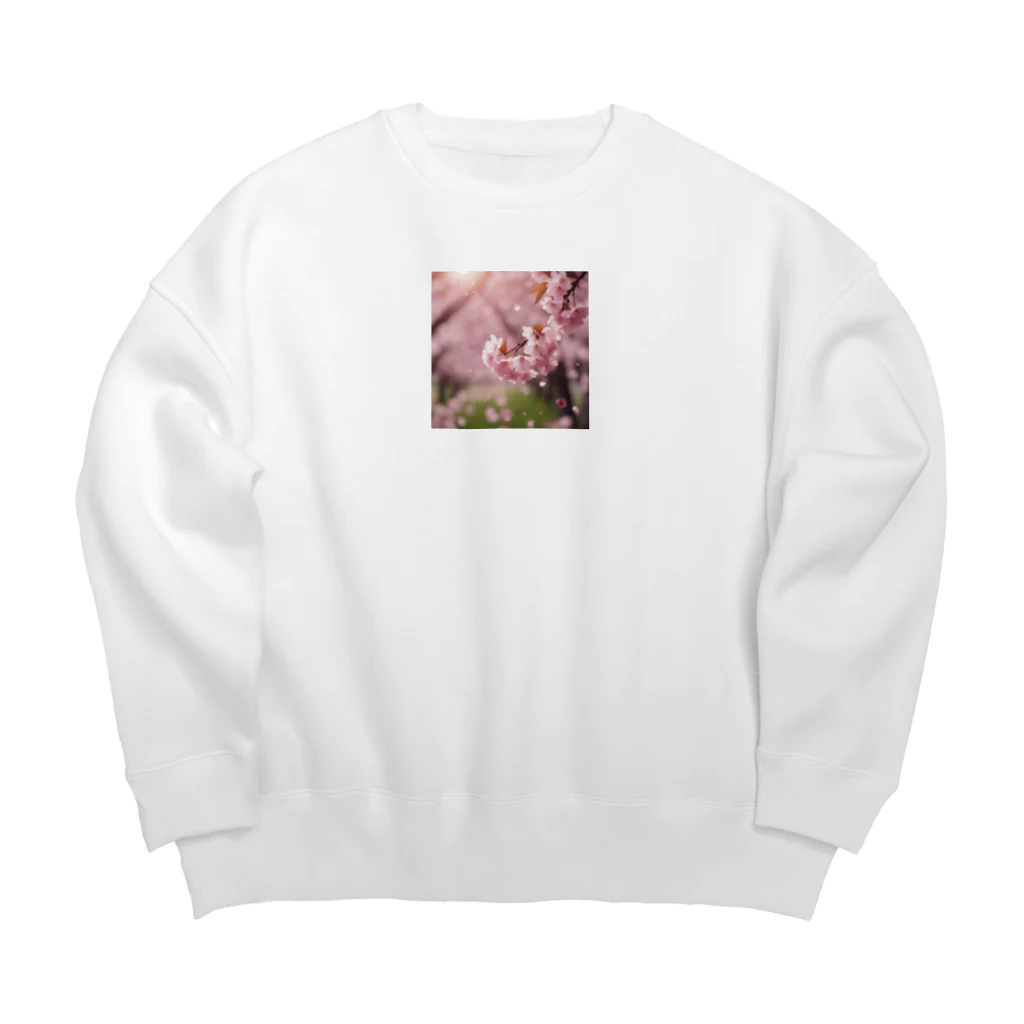 18cmの桜12 Big Crew Neck Sweatshirt