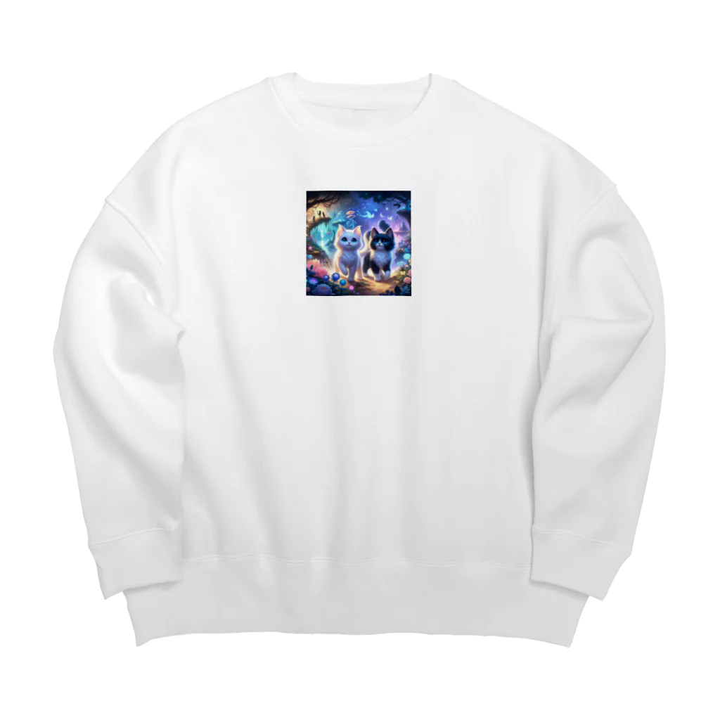 katohkouchiの夢幻の森の小さな冒険者たち Big Crew Neck Sweatshirt