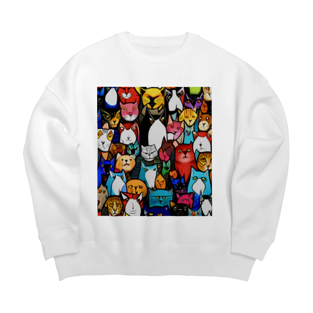 PAC (ポップアートキャット）のPAC (ポップアートキャット) Big Crew Neck Sweatshirt